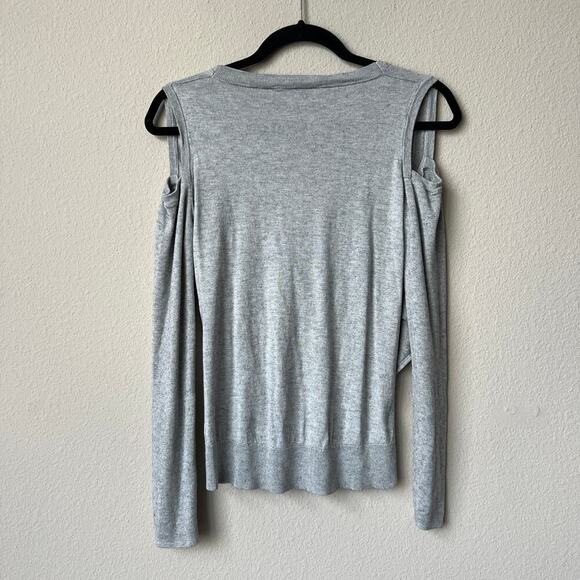 Derek Lam 10 Crosby Light Gray Silk Cashmere Wrap Sweater Size Small - Picture 3 of 6